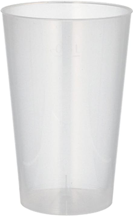 Drinkbekers/bierbekers, herbruikbaar PP 0,3 l Ø 7,8 cm · 11,8 cm onbreekbaar (20 stuks)