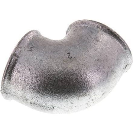 Rp 2'' Verzinkt Gietijzeren L-Fitting 90graden 25 Bar