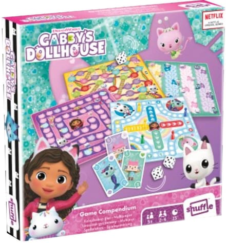 Gabby's Poppenhuis 's Dollhouse Spellendoos 4-pack Bordspellen