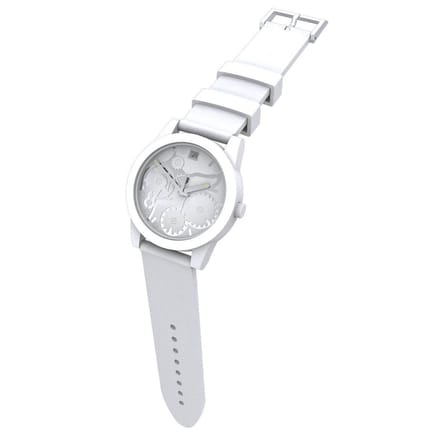 TOO LATE - silicone horloge - JOY Watch - Ø 39 mm - White silver