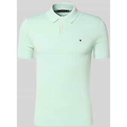 regular fit gebreid poloshirt van puur katoen