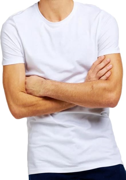 Beeren Heren T-Shirt Extra lang - Wit - maat M