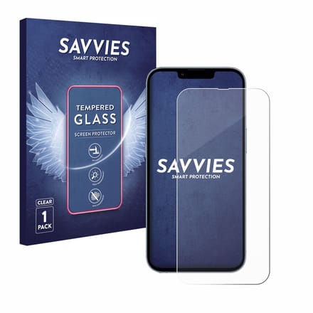 Savvies - Glas Screenprotector voor Apple iPhone 13 Pro - Gehard Beschermglas 9H