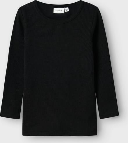 NAME IT - NMNWAX WOOL RIB LS TOP NOOS - Unisex - Lange mouwen shirts