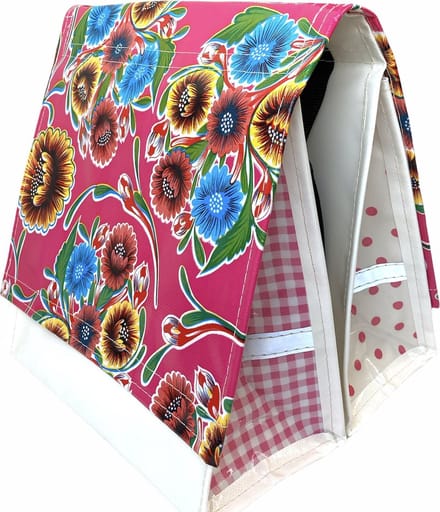 Du Baj  Mexi Kidz Floral Hot Pink - Dubbele Kinderfietstas - 18 l - Roze