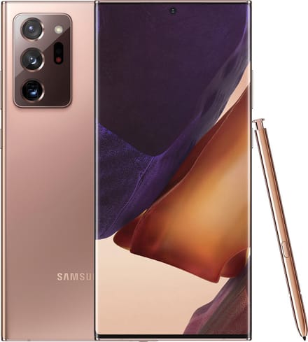 Refurbished Samsung Galaxy Note20 Ultra 12GB RAM+128GB/256GB Smartphone Ontgrendeld eSIM+SIM 12+128GB roze