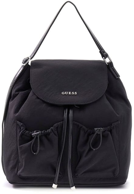 GUESS rugzak schoudertas Sage Flap Backpack Black zwart