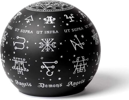 Alchemy - Angels & Demons Globe Light Tafellamp - Zwart