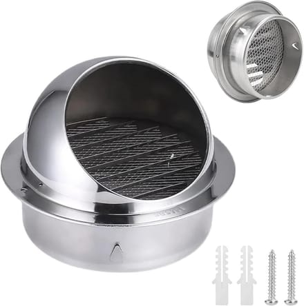 Verstelbaar ventilatierooster 120 mm voor afzuigsystemen