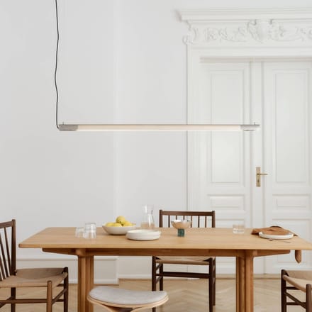 GEJST hanglamp Radent, staalgrijs, lengte 138 cm, G13 LED