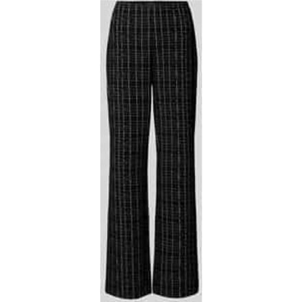 Straight leg pantalon met effectgaren