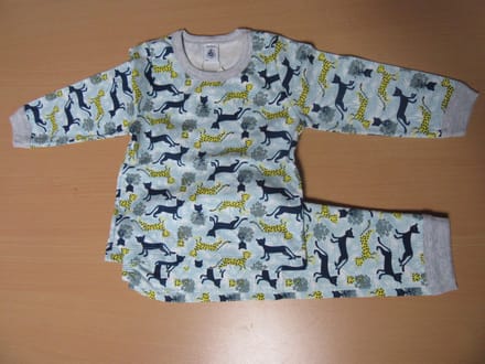 Petit Bateau - Pyjama - Panter - Marine - 2 jaar 86