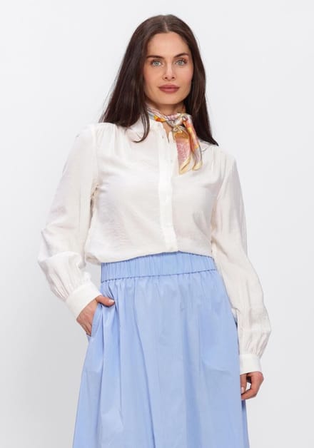 Object Objjuni L/s Re Shirt Dames - Jurken - Gebroken wit - Maat 38