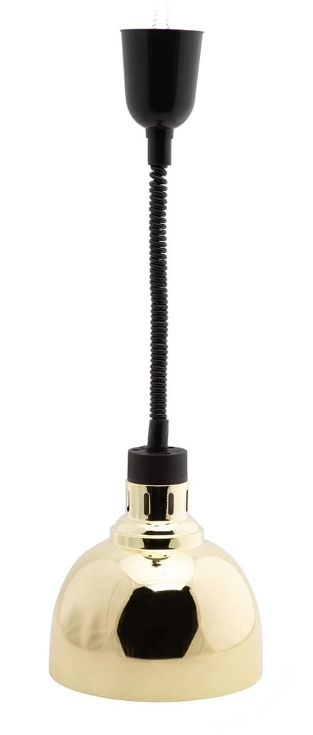 Professionele Horeca Warmhoudlamp - Verstelbaar- Goud – Ø240mm.