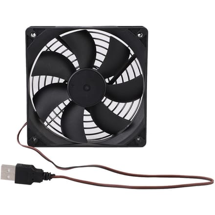 USB Koelventilator Vervanging Computer CPU Koeler Ventilator met IJzeren Rooster voor Desktop PC 80mm 5V black