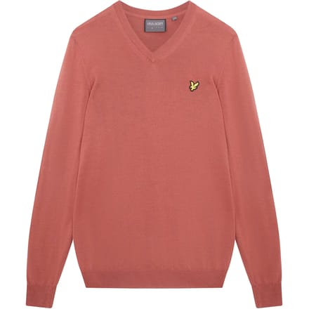 Lyle & Scott Trui Met V-hals Oranje L Man