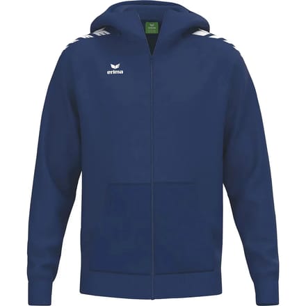 Erima Cmpt Wings Hooded Full Zip Heren - New Navy | Maat: M