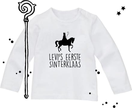 Strijkapplicatie _ Sinterklaas _ Naam eerste Sinterklaas