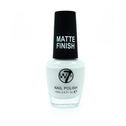W7 Nail Polish 148 Matte White 15 ml
