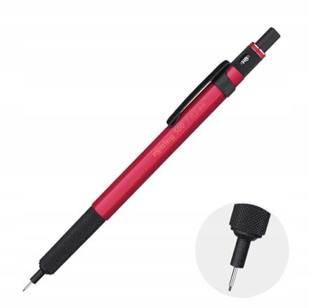 Rotring 500 Mechanisch Potlood HB 0.5mm Rood