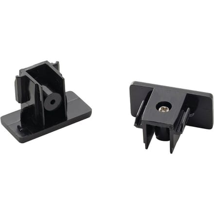 SLV Eindkappen 1-Ph.-HV rail, zwart, 2 stuks