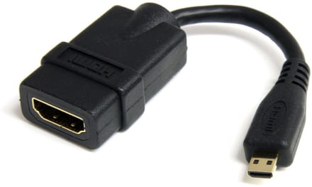 StarTech 12 cm High-speed HDMI-adapterkabel - HDMI-naar-HDMI Micro - F/M