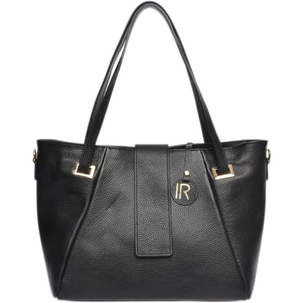 Isabella Rhea Zwart Rundleer Tas