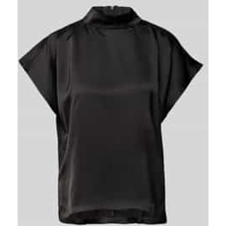 Slim fit blouseshirt met opstaande kraag, model 'Caneli'