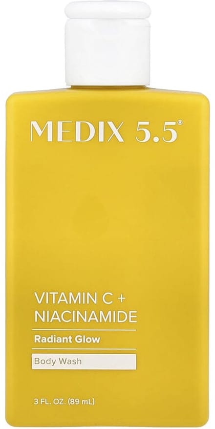 Medix 5.5, Body Wash, Radiant Glow, Vitamin C + Niacinamide, (89 ml)