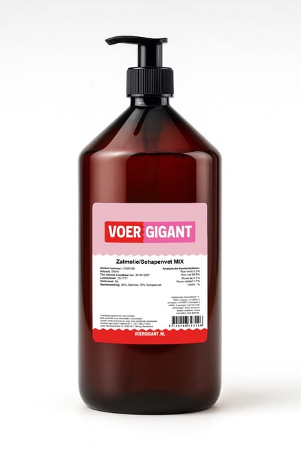 Voergigant - Zalmolie/schapenvet - 500ml