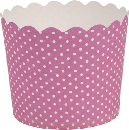 20 Grote Cupcake Bakvormpjes Roze en Gestipt