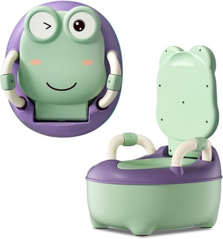 Kindertoilet met Rugleuning en Verwijderbare Bak voor Potjestraining