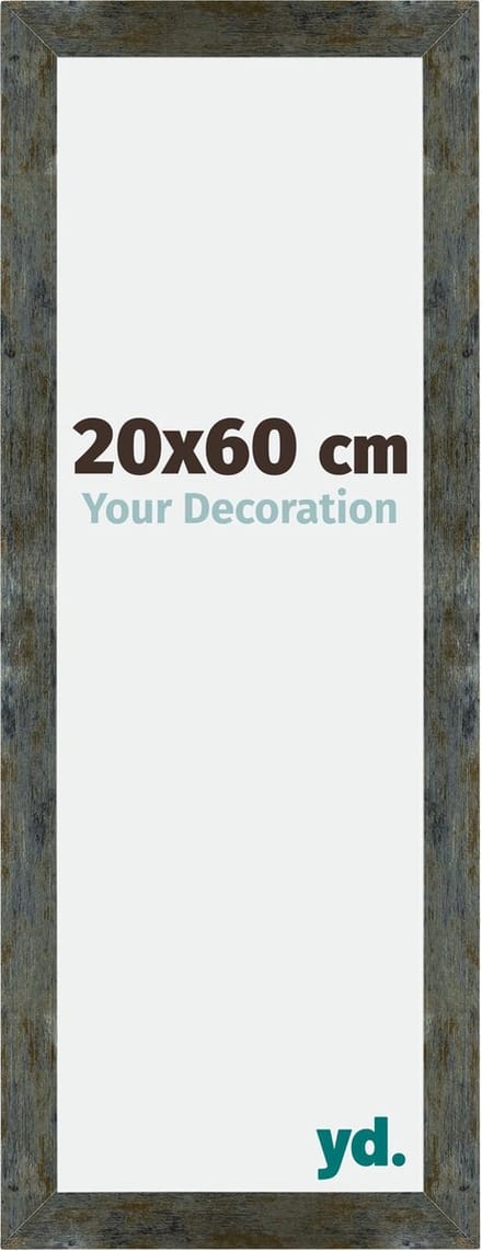 Your Decoration - Fotolijst 20x60 cm - MDF - Blauw Goud Gemeleerd - Mura
