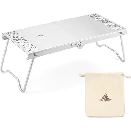 Roestvrijstalen buitenkampeertafel Lichtgewicht klaptafel Mini-picknicktafel met draagtas veelkleurig