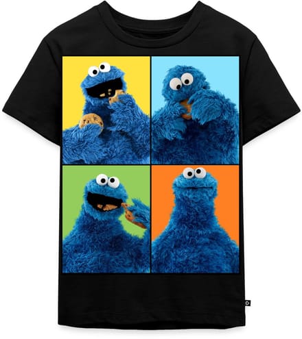 Sesamstraat Koekiemonster Kunst Premium T Shirt Kinderen