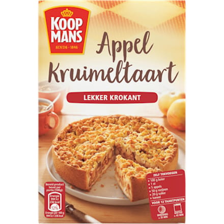 Appelkruimeltaart bakmix