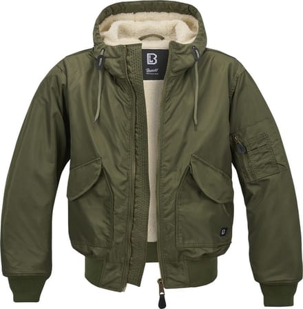 Brandit CWU Hooded Heren Tussenseizoensjas - olijf - XL