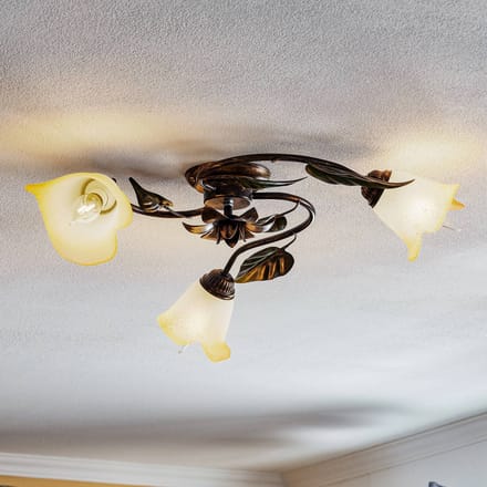 ONLI Miranda plafondlamp 3-lamps, brons