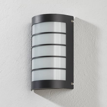 CMD LED wandlamp Aqua Marco roestvrij staal antraciet raster sensor