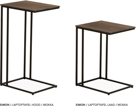 Maxfurn - Laptoptafel | hoogte 77cm | Zeer krasvast | Kleur: Mokka