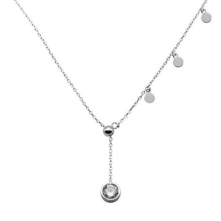 Jomide Ketting Coin Tassel - Zilverkleurig