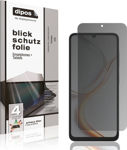 dipos – Matte Privacy Screenprotector geschikt voor Hotwav A56 | Anti-Spy Beschermfolie