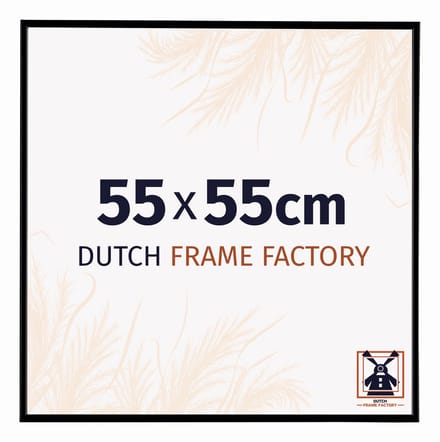 Fotolijst 55x55 cm - Kunststof - Zwart Mat - Easy