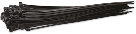 KSS kabelbindersassortiment Polyamide 6.6, zwart, 340x7,6, UV-bestendig, 100 stuks