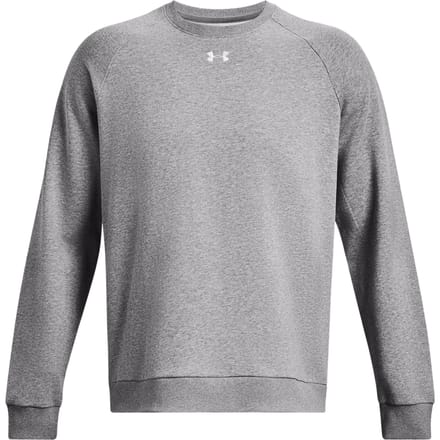 Under Armour UA Rival Fleece Crew-GRY Heren Sporttrui - Castlerock Light Heather - Wit
