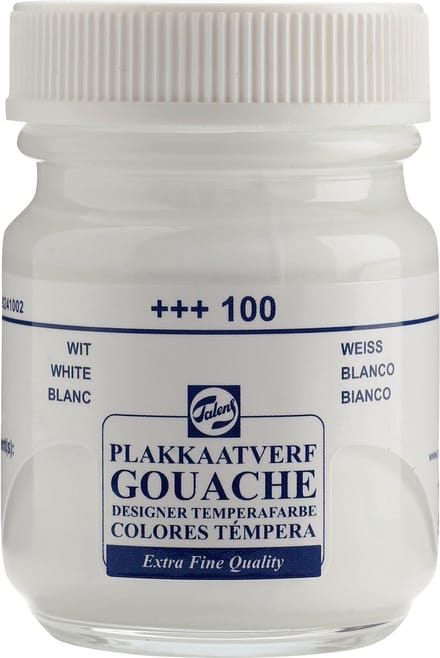 Plakkaatverf Extra Fijn Flacon 50 ml Wit 100