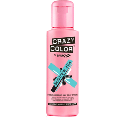 Crazy Color Semi-Permanent Hair Color Cream 63 Bubblegum 100ml