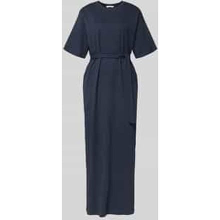 loose fit maxi-jurk van puur katoen model ' ESSENTIAL'