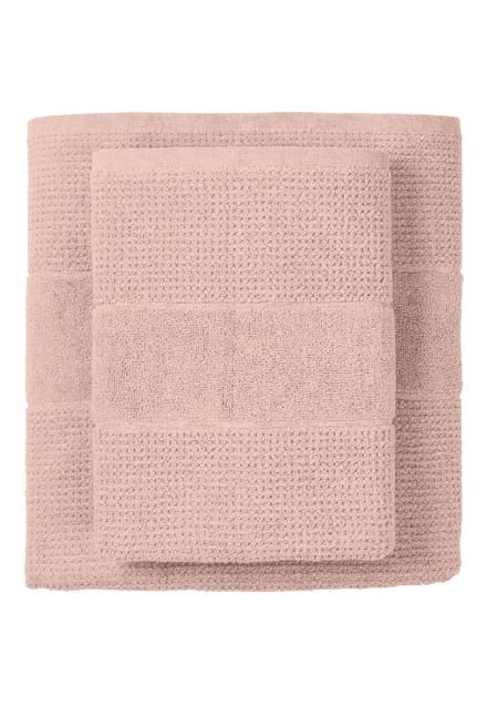 Handdoek, set van 4 stuks, 50 x 100 cm, zacht roze - SCHIESSER Home 50*100