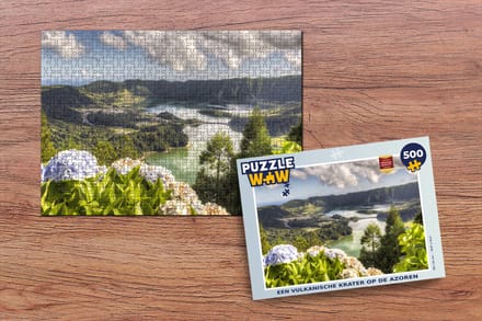 Puzzel Een vulkanische krater op de Azoren - Legpuzzel - Puzzel 500 stukjes